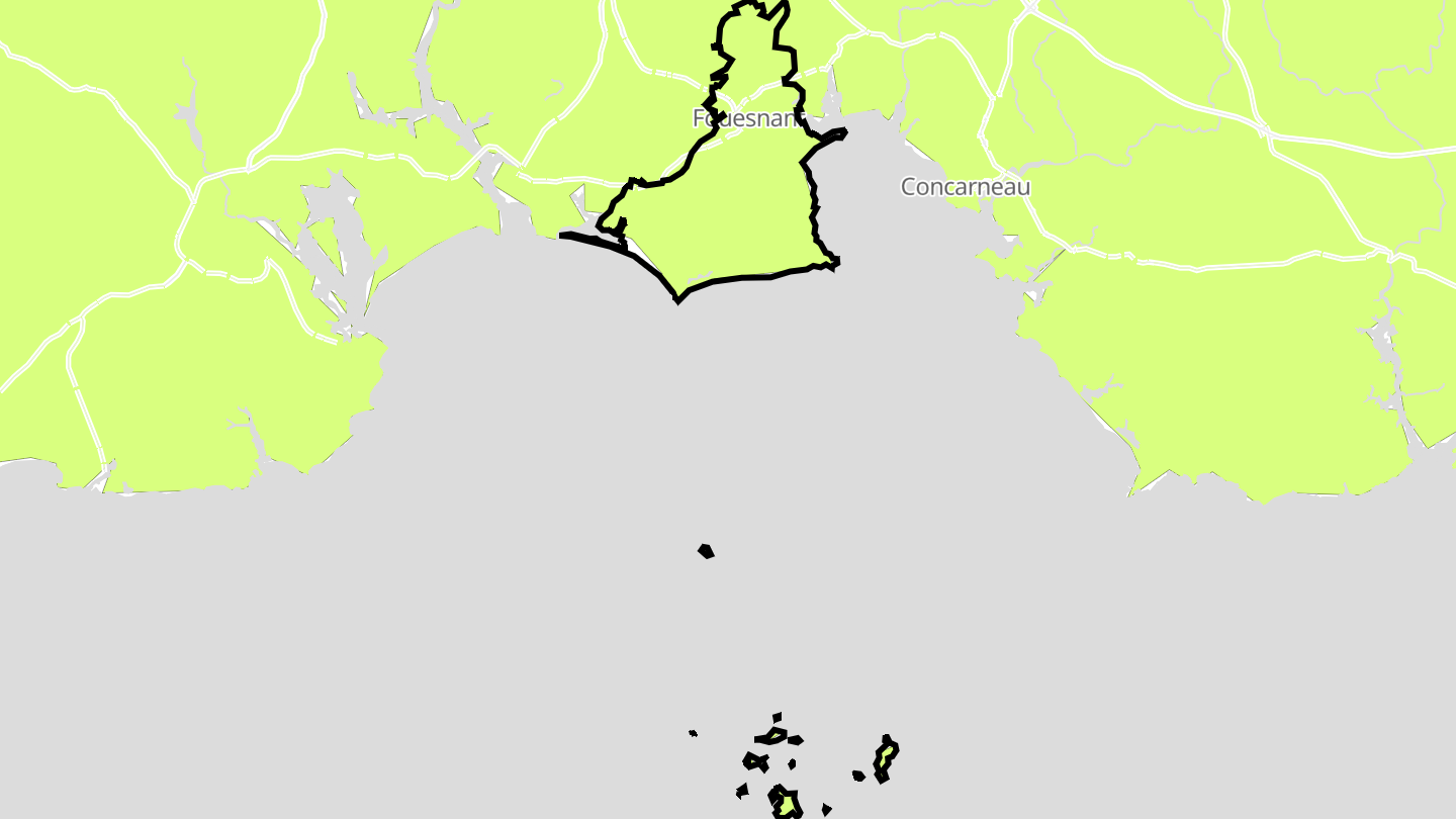 Carte des prix de l'immobilier Fouesnant