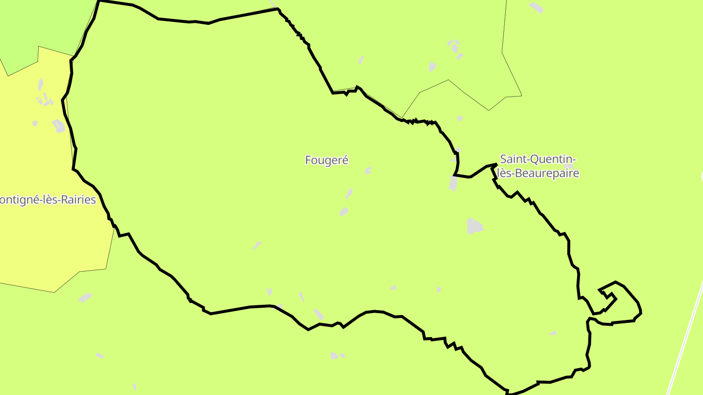 Carte des prix de l'immobilier Fougeré