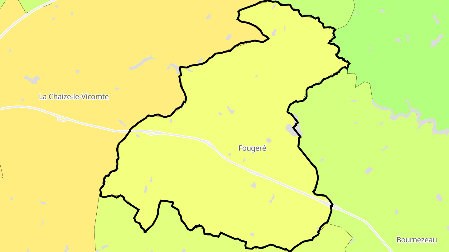 Carte des prix de l'immobilier Fougeré