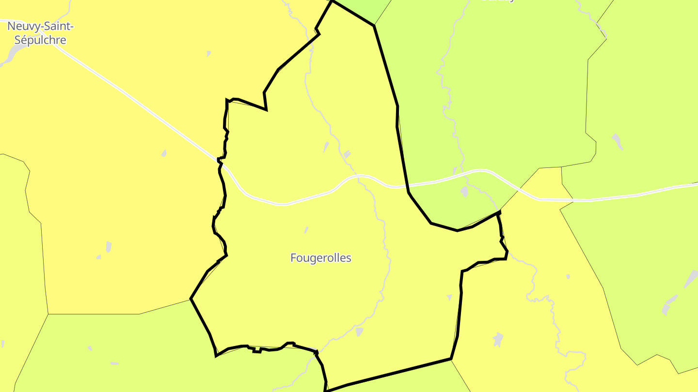 Carte des prix de l'immobilier Fougerolles