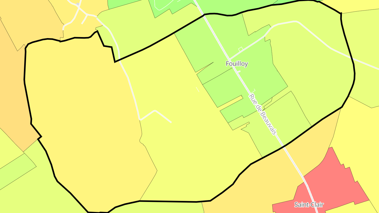 Carte des prix de l'immobilier Fouilloy