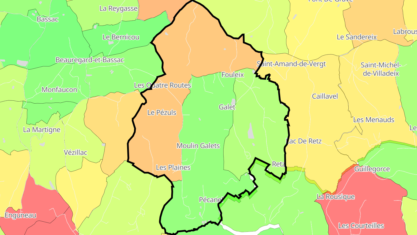Carte des prix de l'immobilier Fouleix