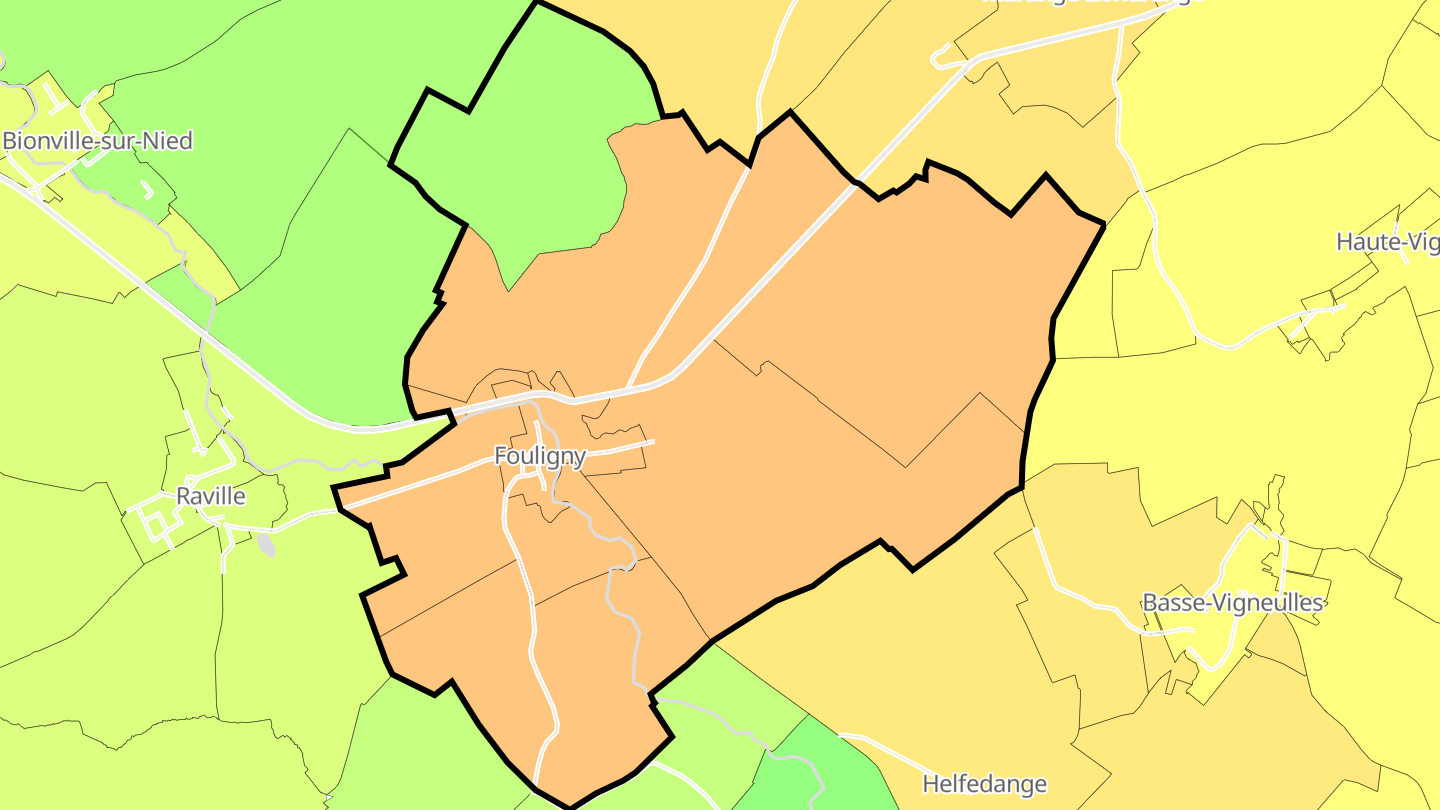 Carte des prix de l'immobilier Fouligny