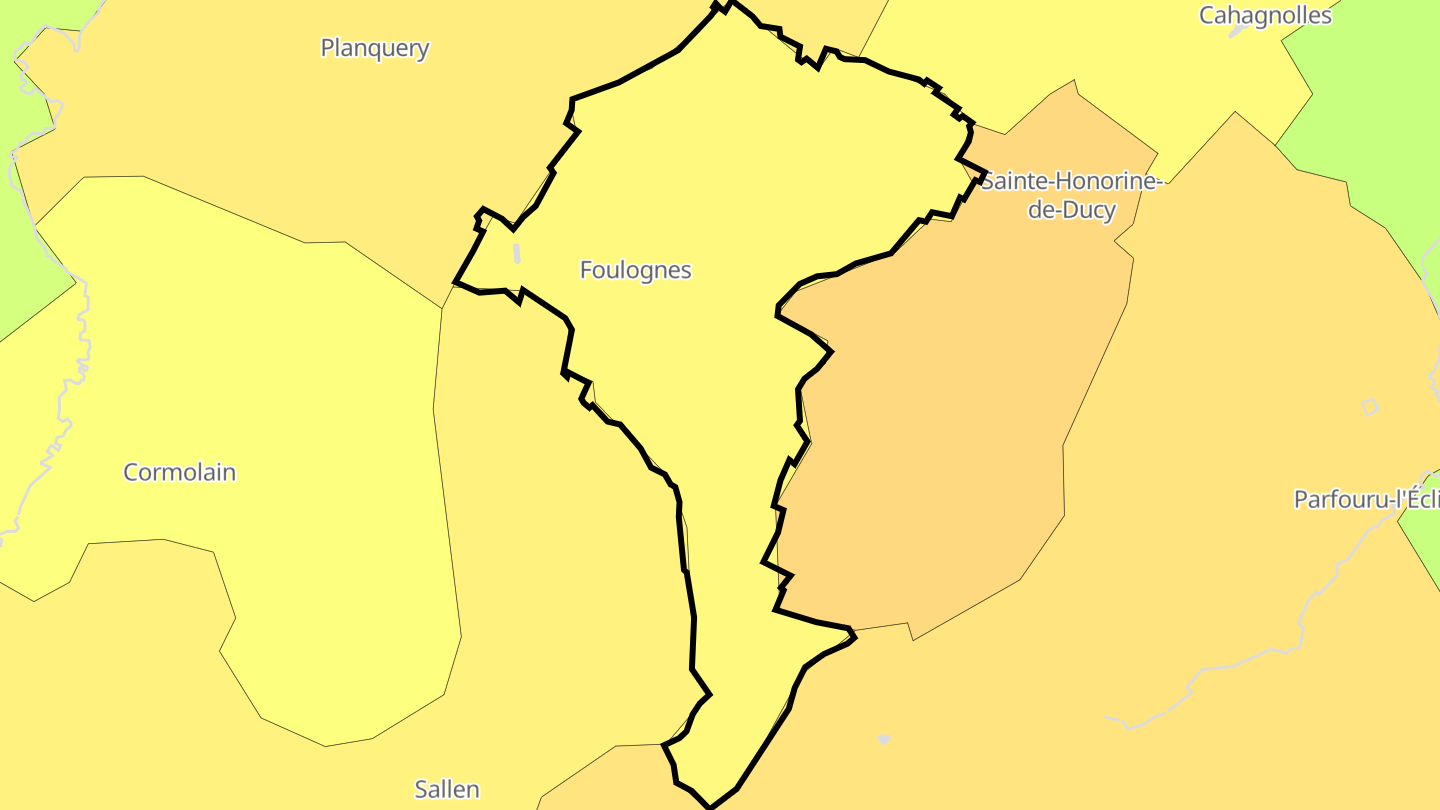 Carte des prix de l'immobilier Foulognes