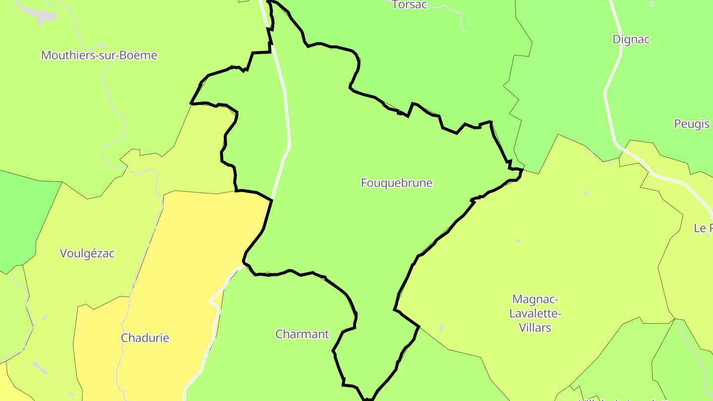 Carte des prix de l'immobilier Fouquebrune