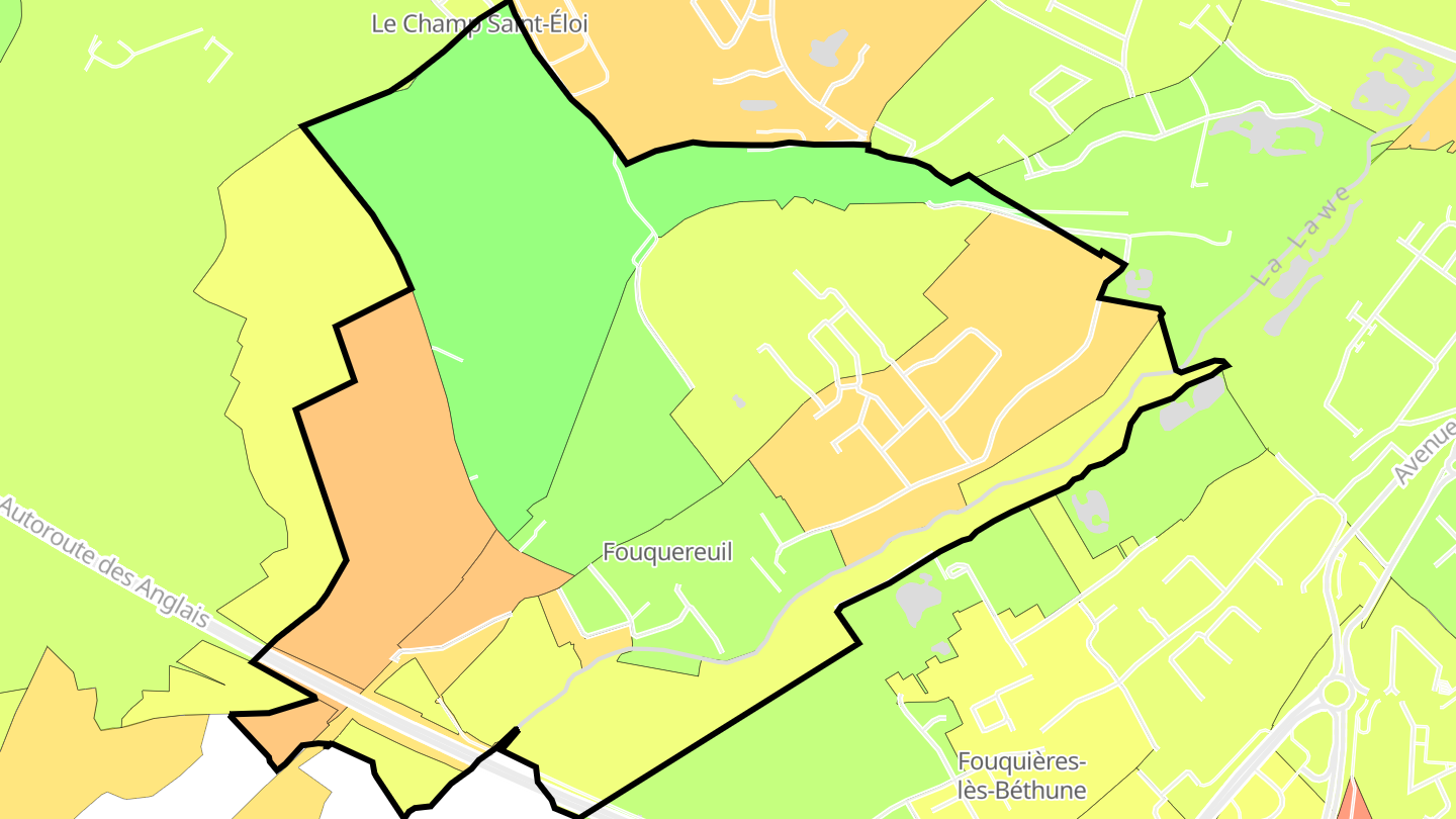 Carte des prix de l'immobilier Fouquereuil
