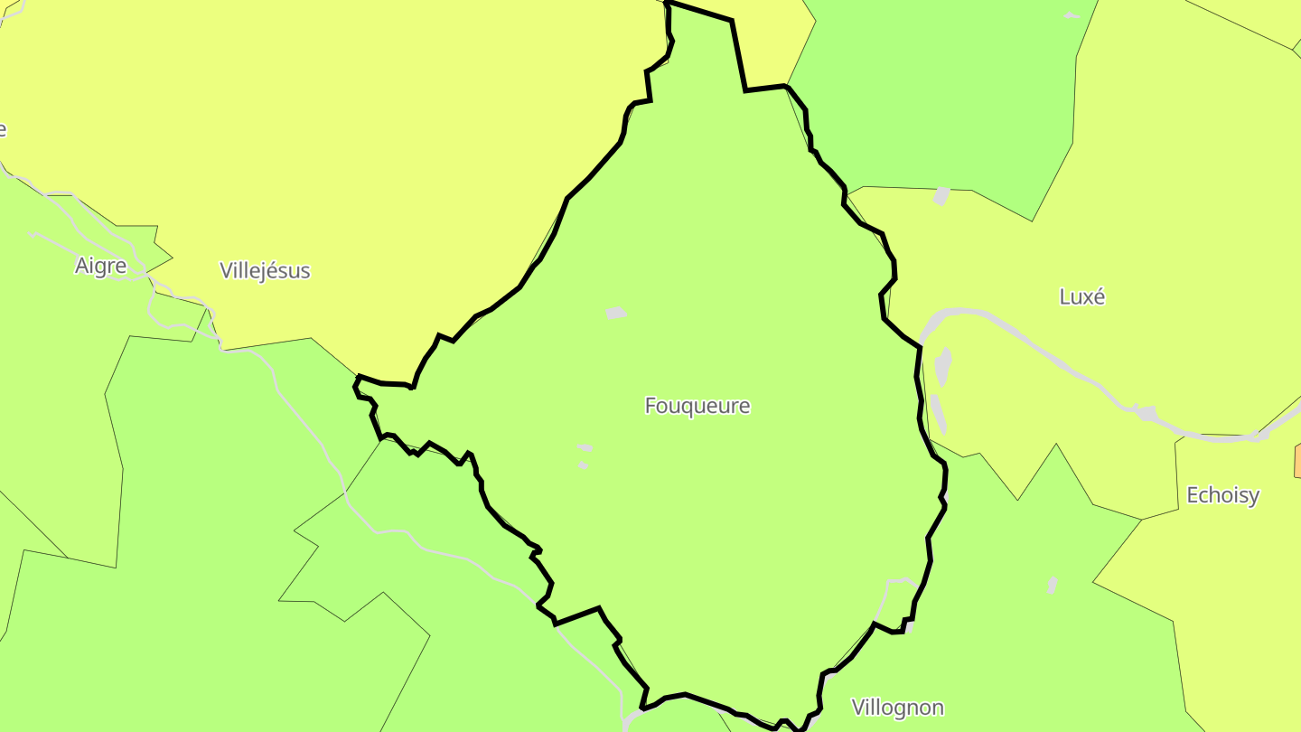 Carte des prix de l'immobilier Fouqueure