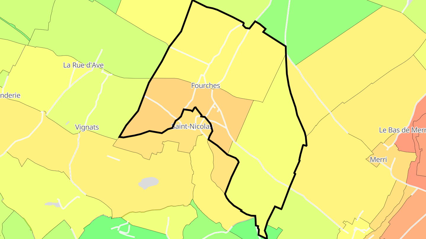 Carte des prix de l'immobilier Fourches