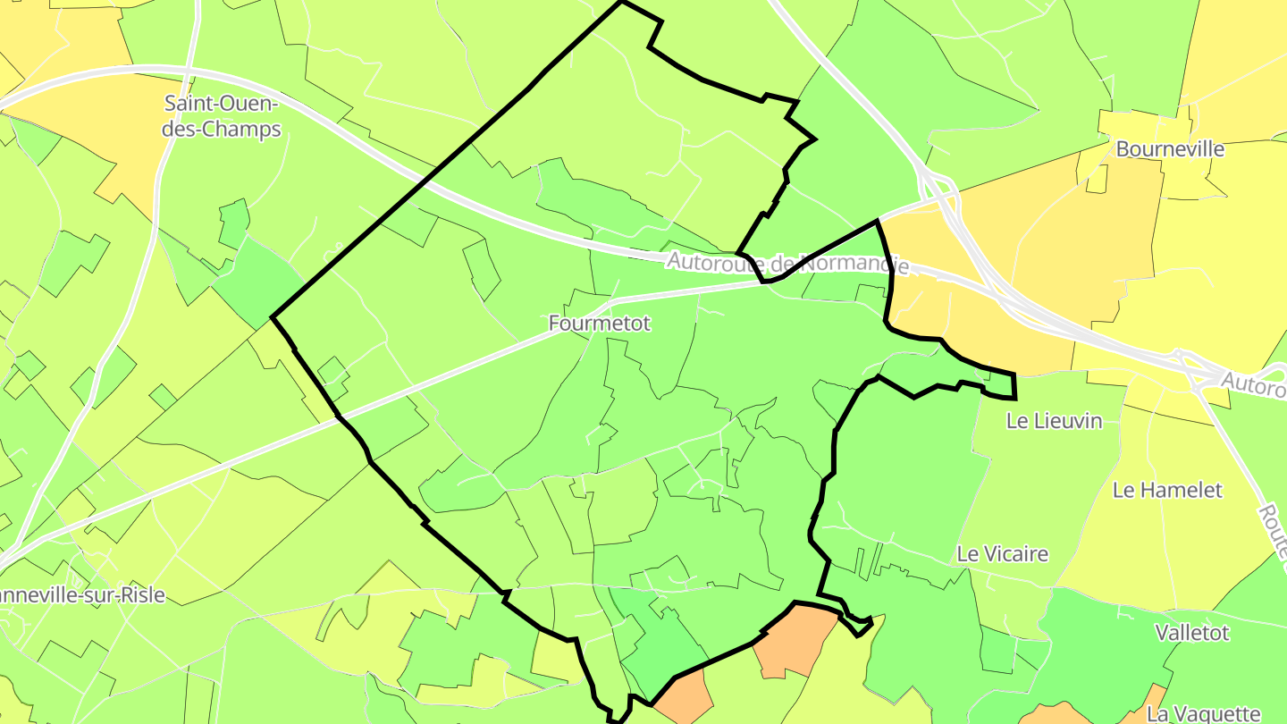 Carte des prix de l'immobilier Fourmetot