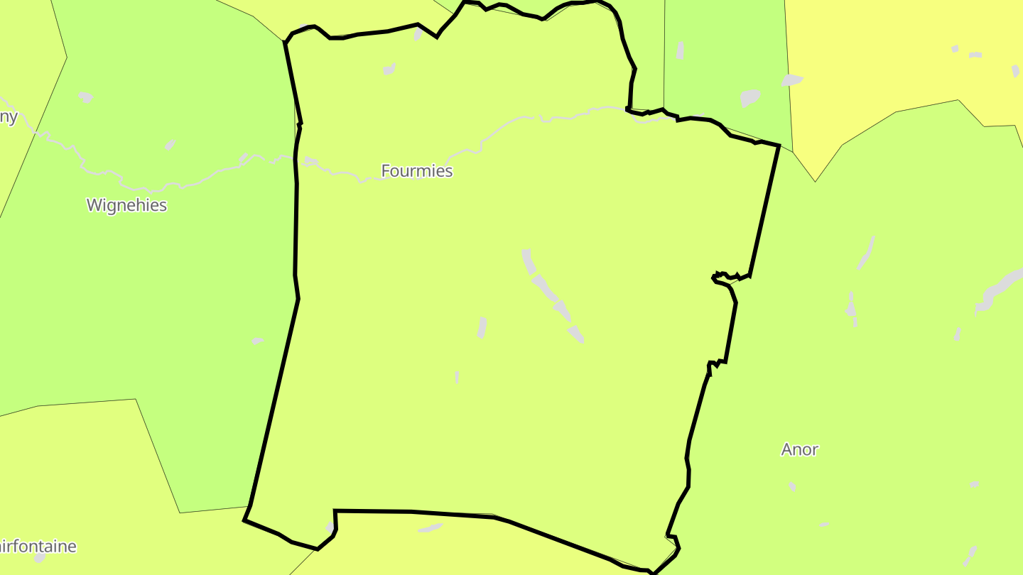 Carte des prix de l'immobilier Fourmies