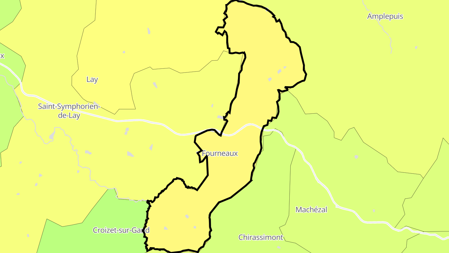 Carte des prix de l'immobilier Fourneaux