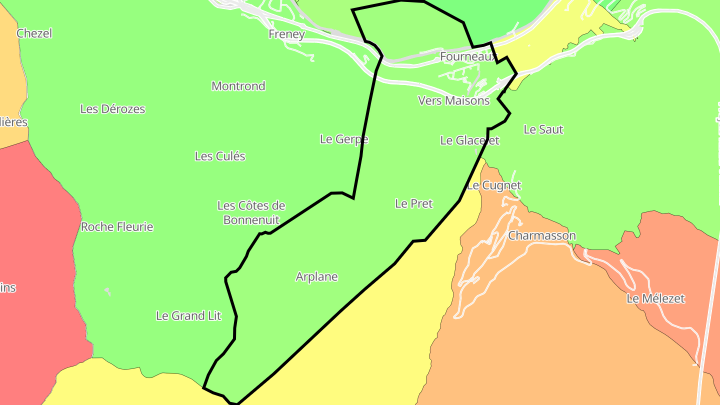 Carte des prix de l'immobilier Fourneaux