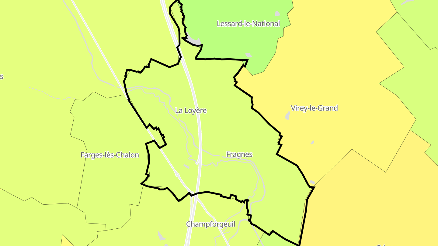 Carte des prix de l'immobilier Fragnes-la-Loyère