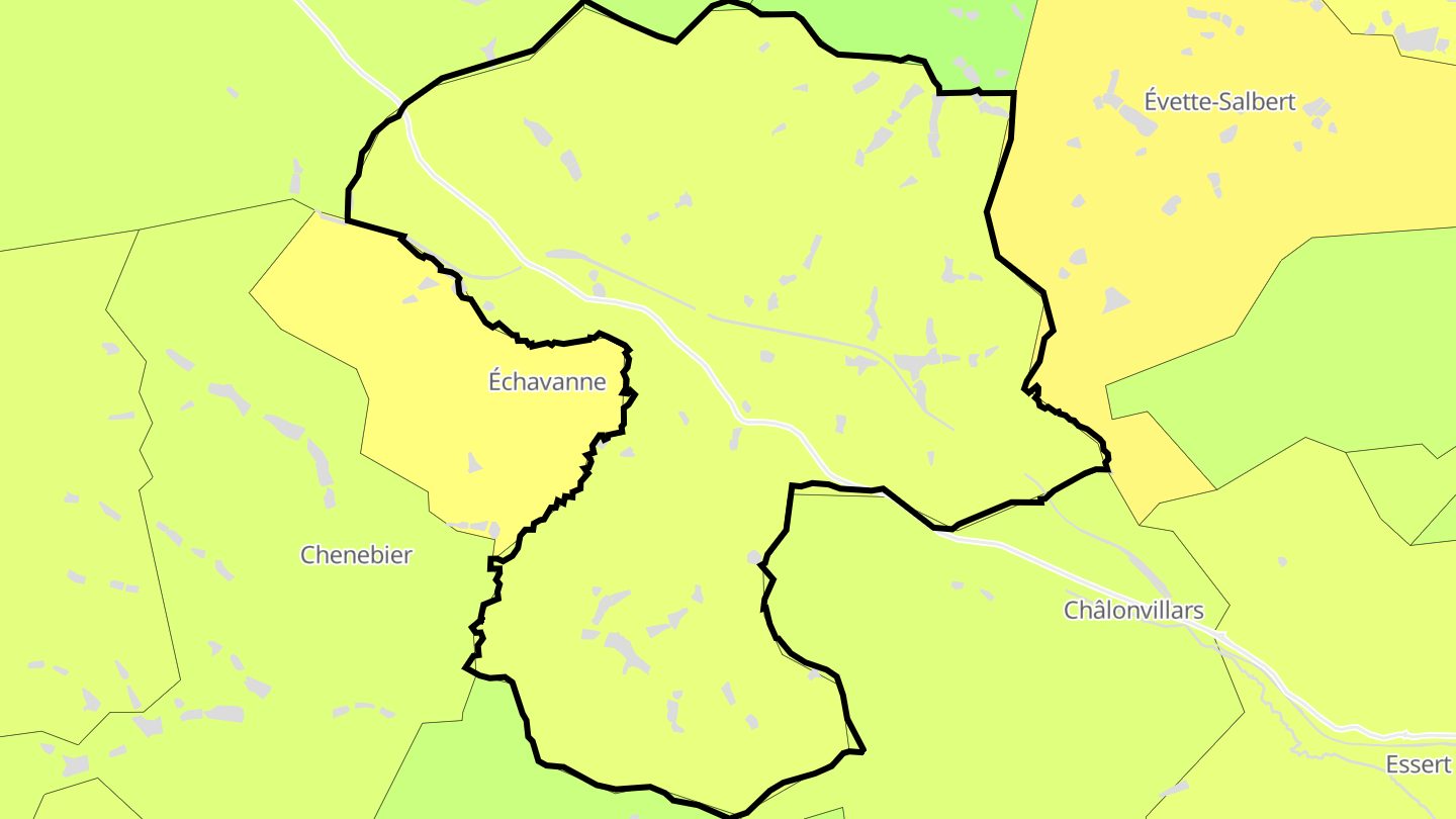 Carte des prix de l'immobilier Frahier-et-Chatebier