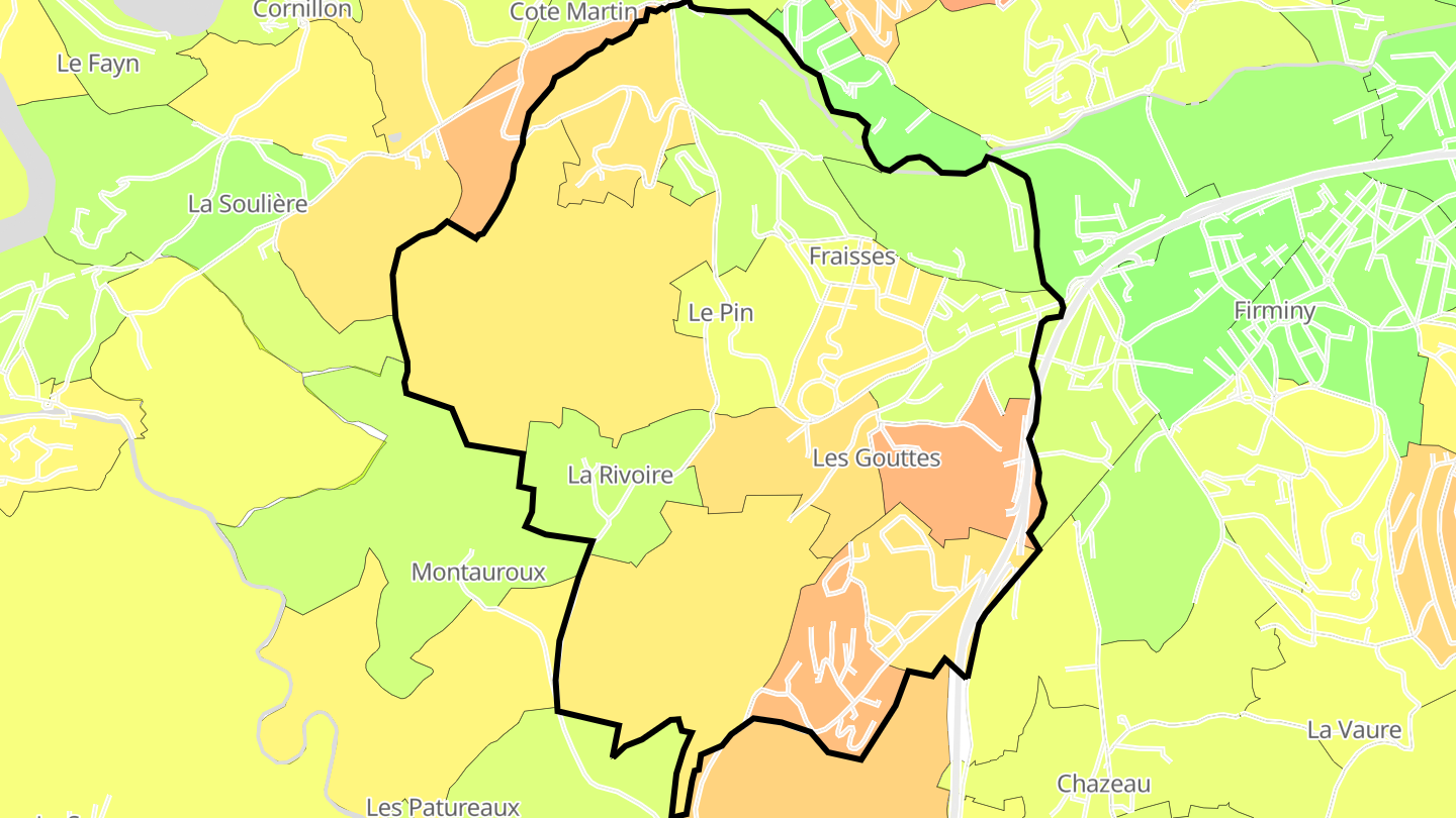 Carte des prix de l'immobilier Fraisses