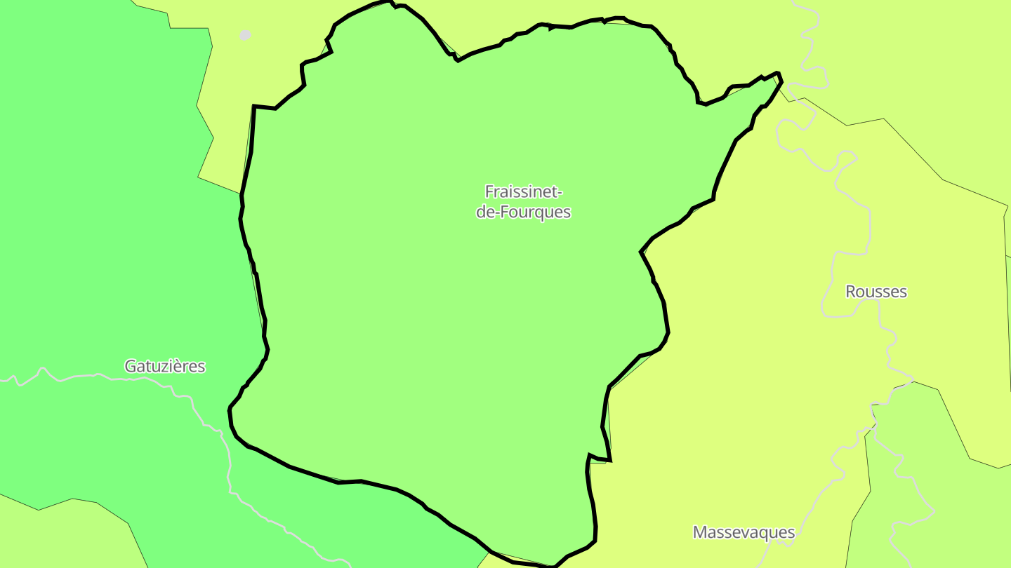 Carte des prix de l'immobilier Fraissinet-de-Fourques