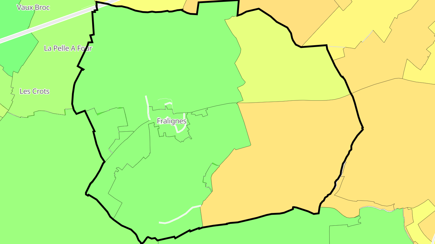 Carte des prix de l'immobilier Fralignes