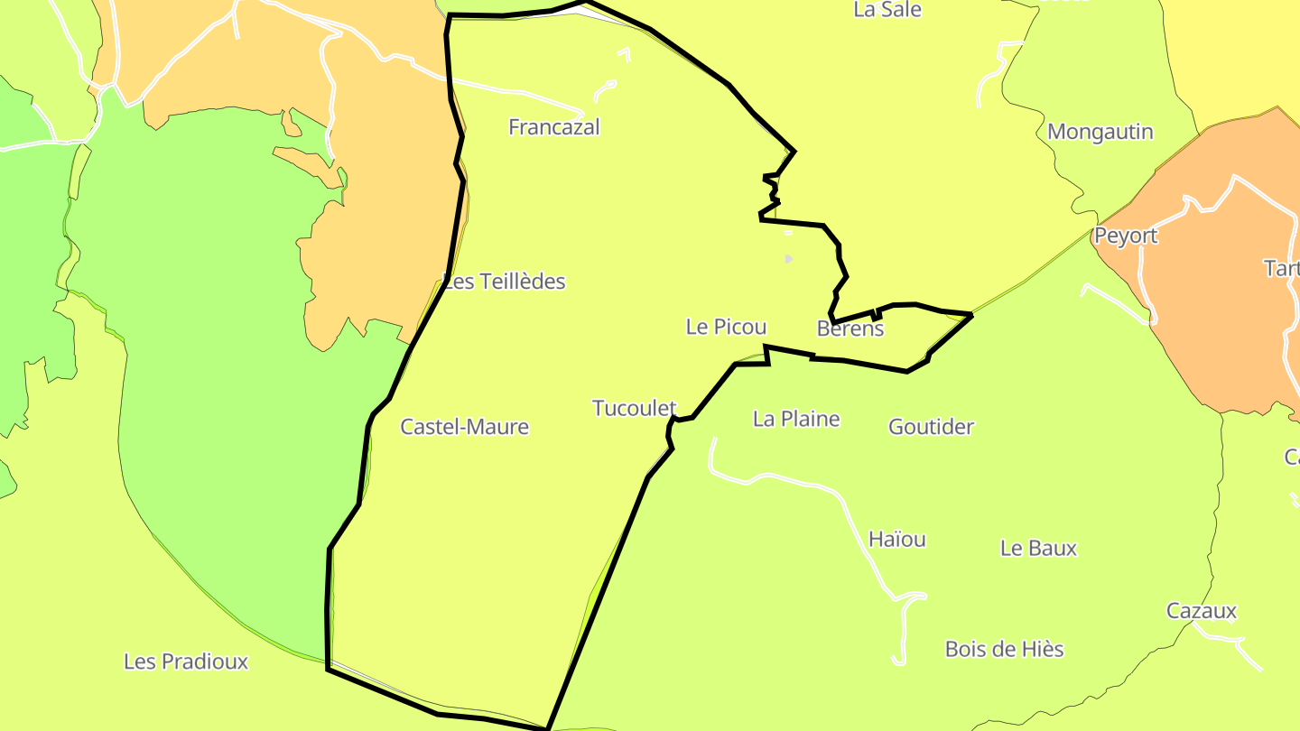 Carte des prix de l'immobilier Francazal