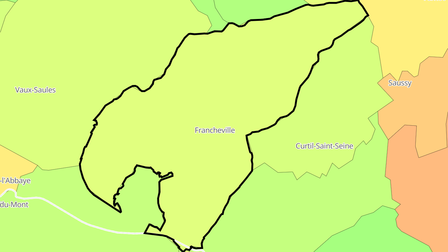 Carte des prix de l'immobilier Francheville