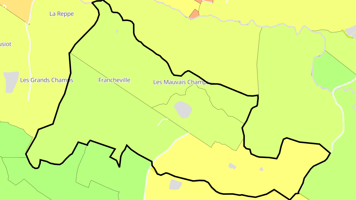 Carte des prix de l'immobilier Francheville