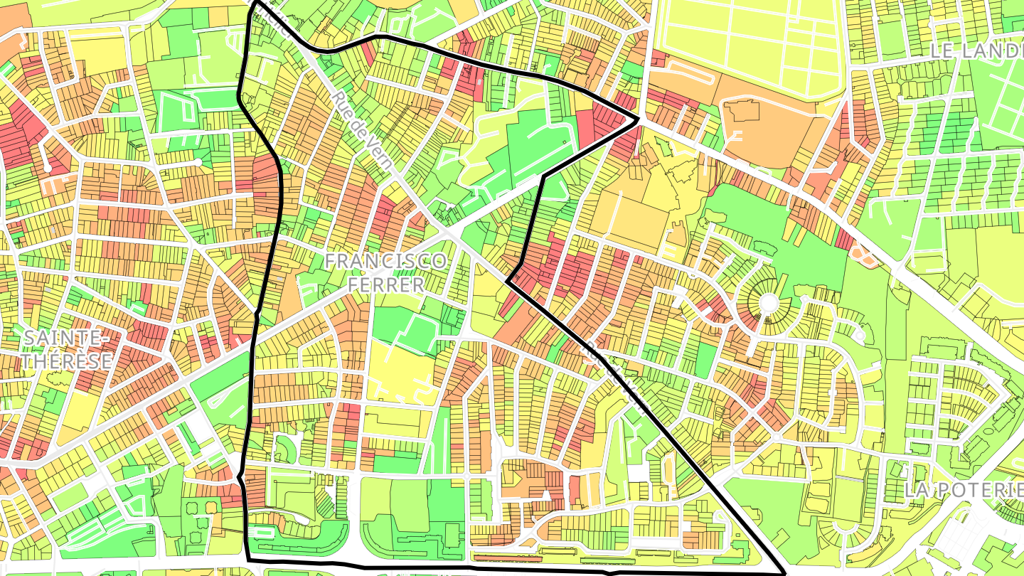 Carte des prix de l'immobilier Francisco-Ferrer - Vern
