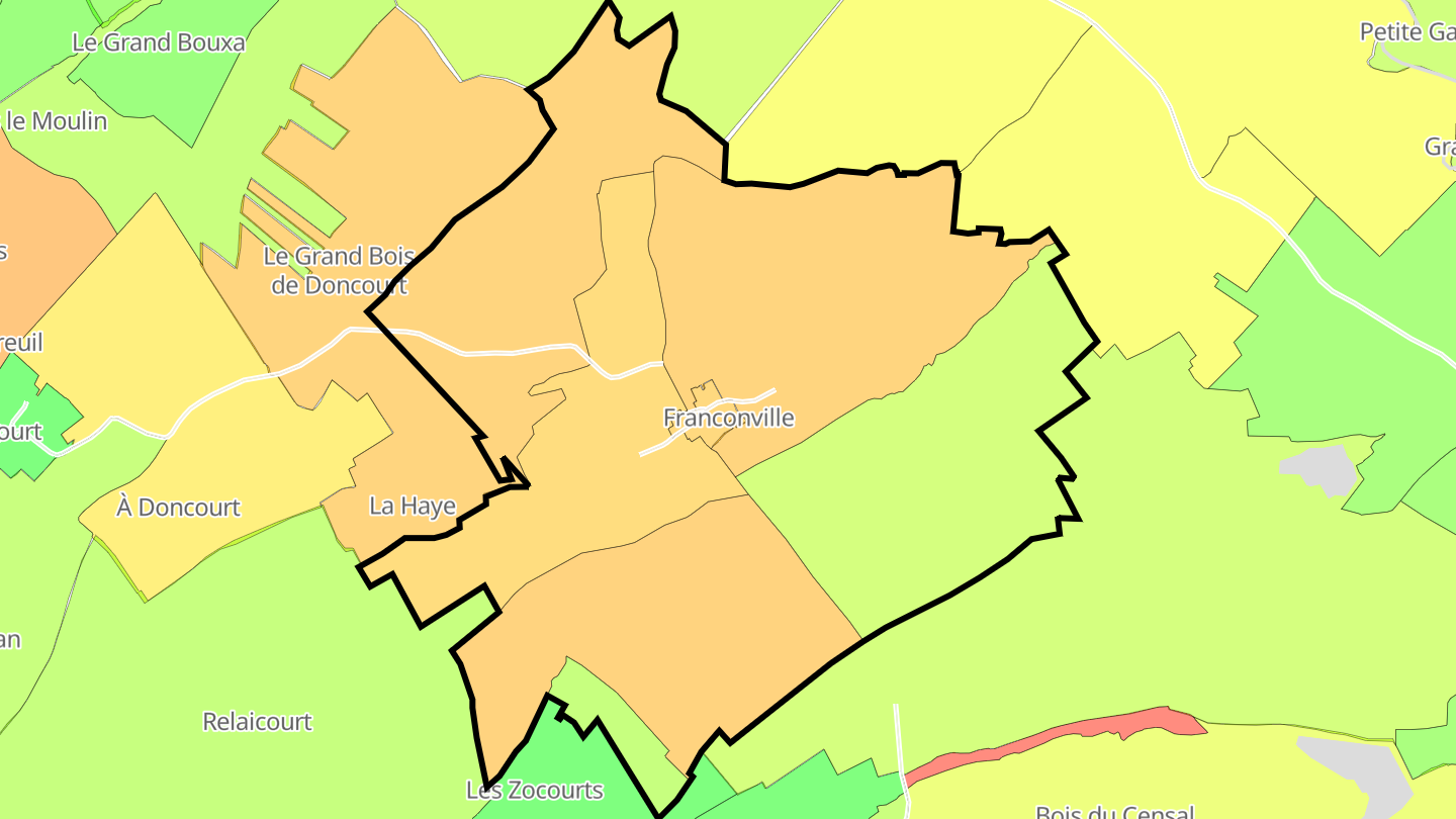 Carte des prix de l'immobilier Franconville
