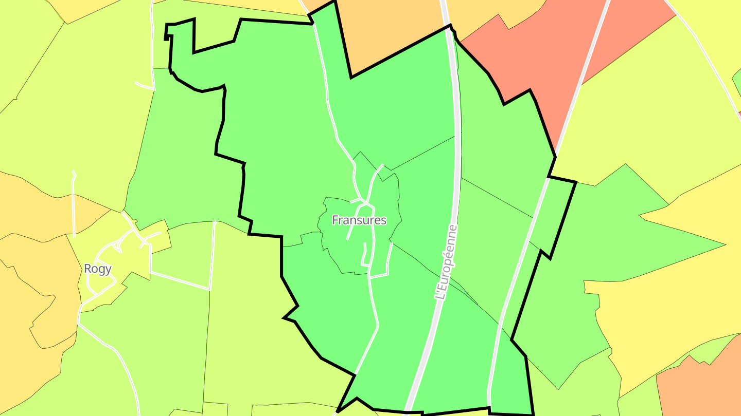 Carte des prix de l'immobilier Fransures