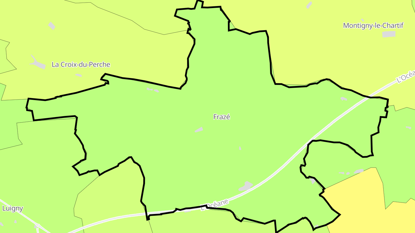 Carte des prix de l'immobilier Frazé