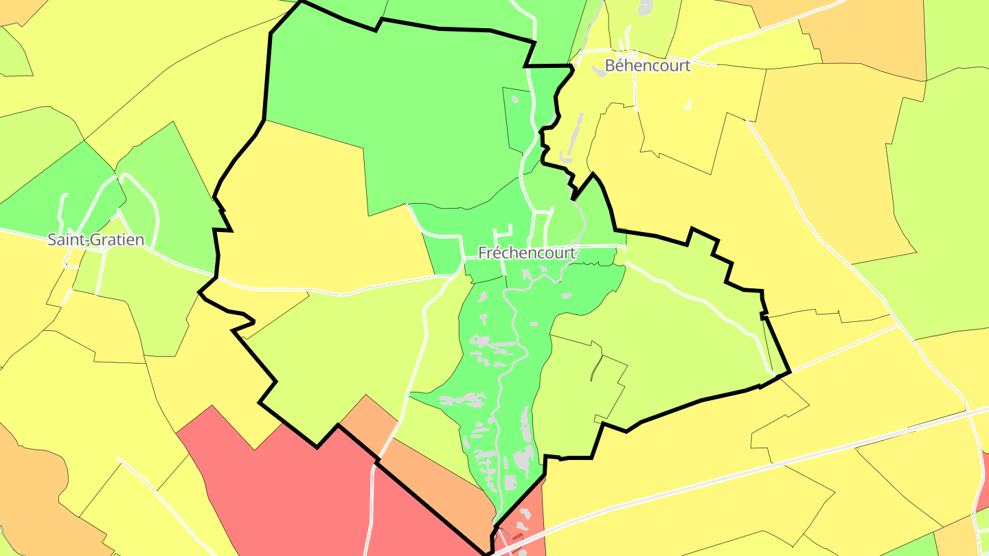 Carte des prix de l'immobilier Fréchencourt