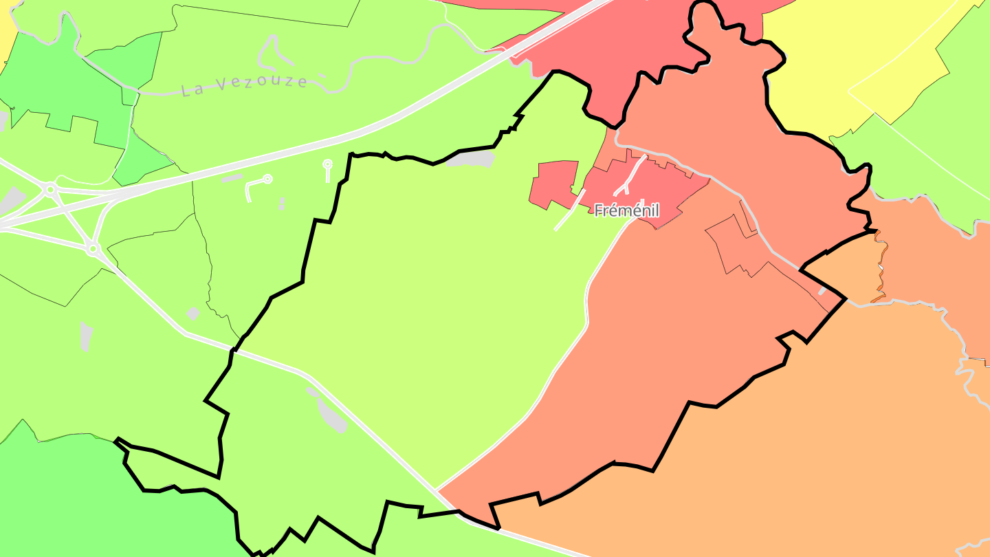 Carte des prix de l'immobilier Fréménil