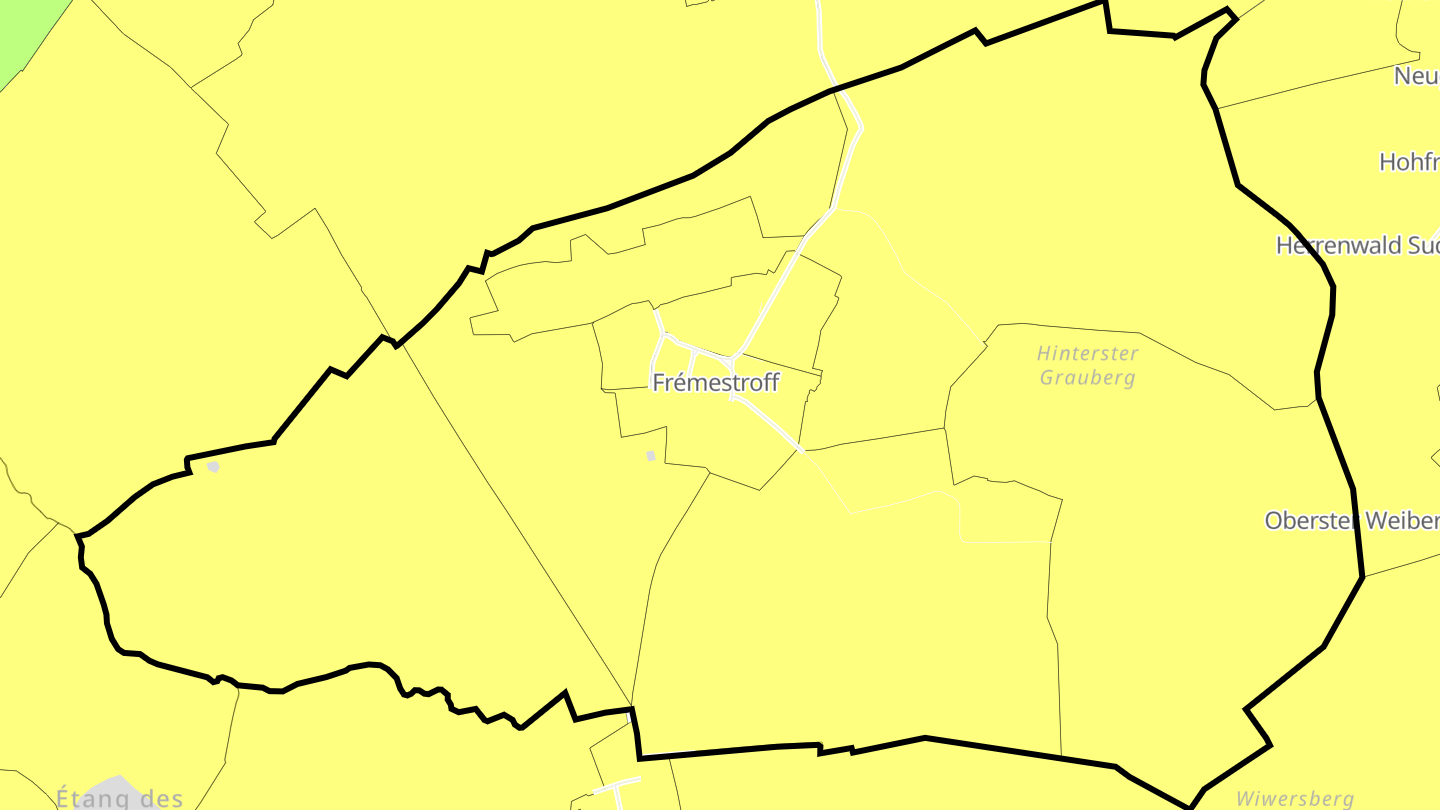 Carte des prix de l'immobilier Frémestroff