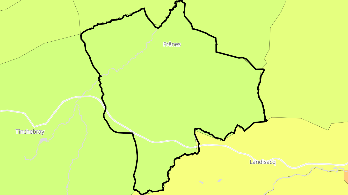 Carte des prix de l'immobilier Frênes