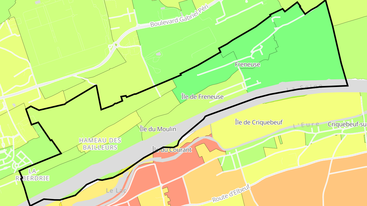 Carte des prix de l'immobilier Freneuse