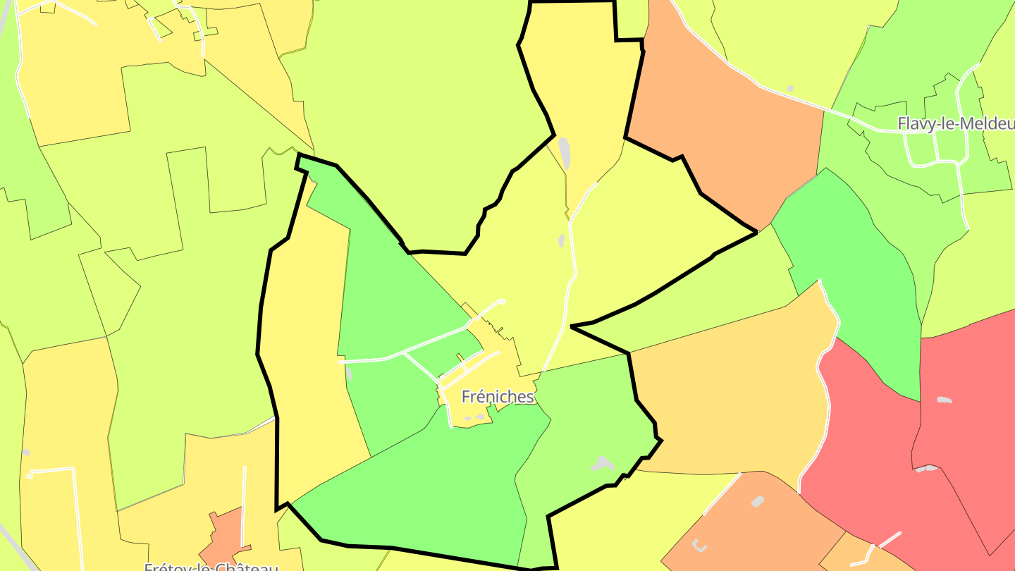 Carte des prix de l'immobilier Fréniches