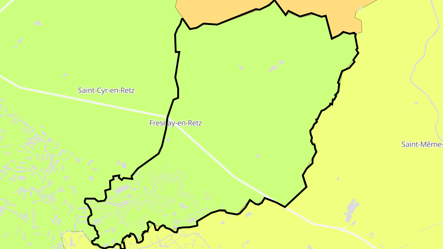 Carte des prix de l'immobilier Fresnay-en-Retz