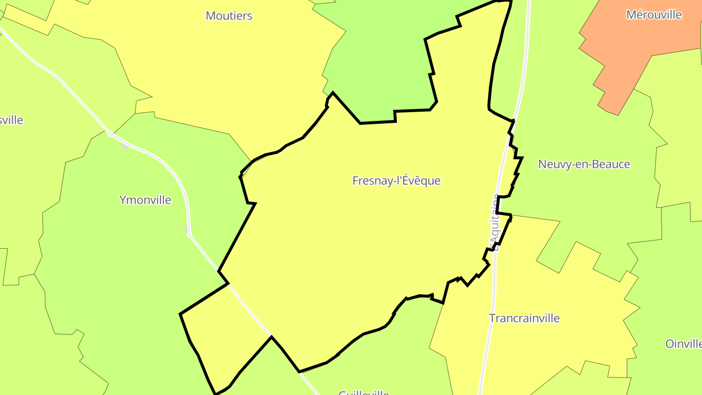 Carte des prix de l'immobilier Fresnay-l'Évêque