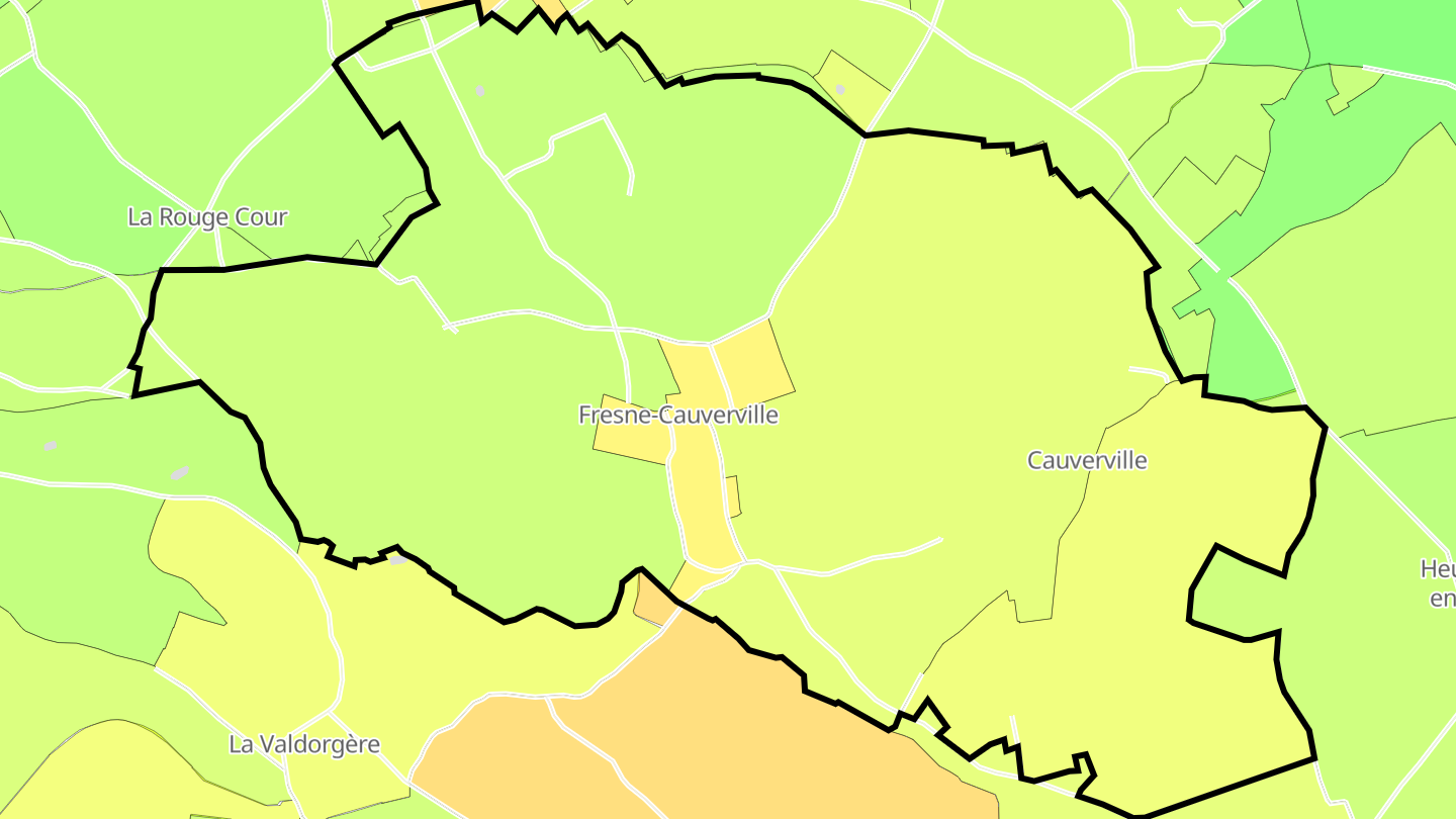 Carte des prix de l'immobilier Fresne-Cauverville
