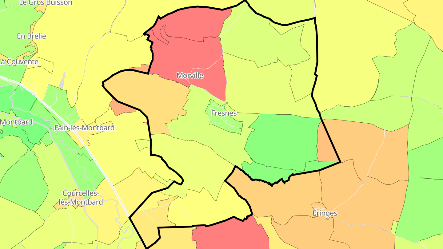 Carte des prix de l'immobilier Fresnes