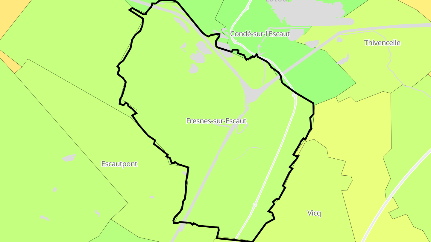 Carte des prix de l'immobilier Fresnes-sur-Escaut
