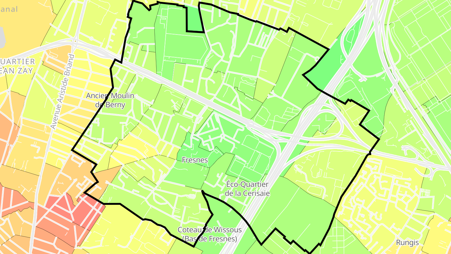 Carte des prix de l'immobilier Fresnes