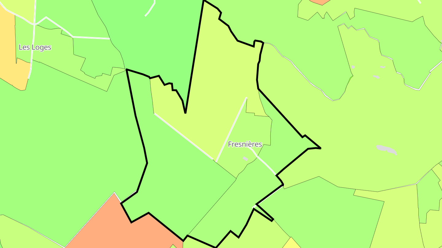 Carte des prix de l'immobilier Fresnières