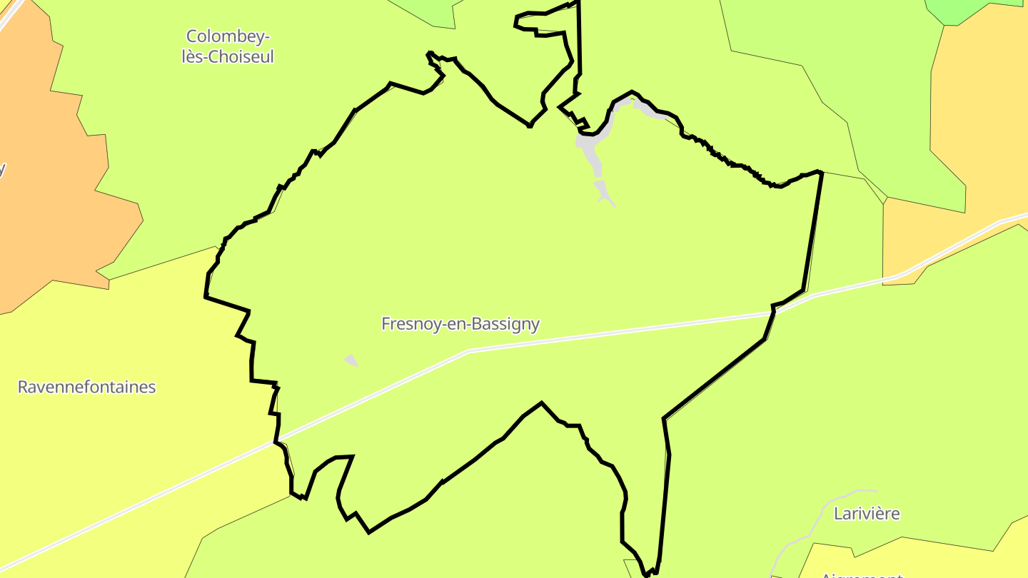 Carte des prix de l'immobilier Fresnoy-en-Bassigny