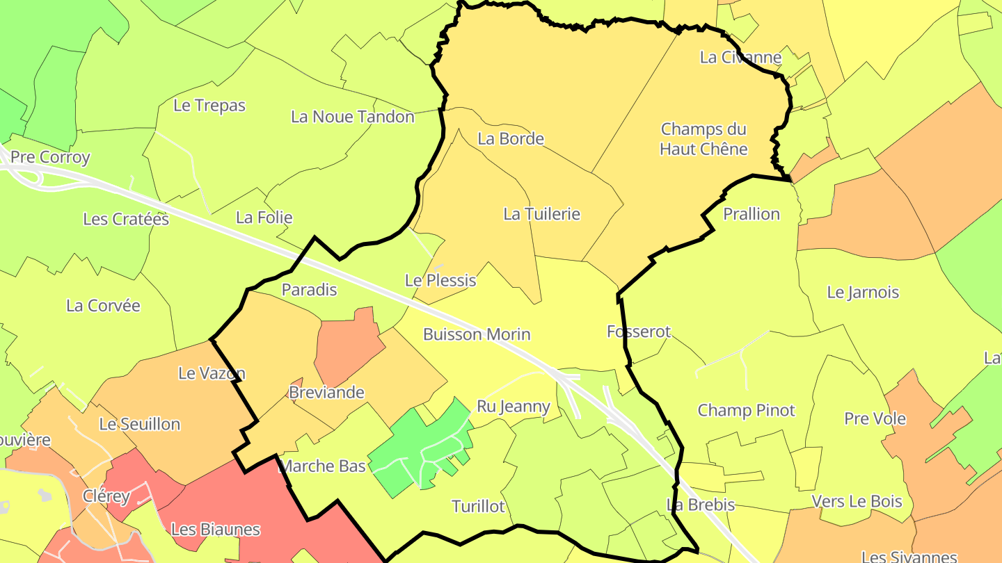 Carte des prix de l'immobilier Fresnoy-le-Château
