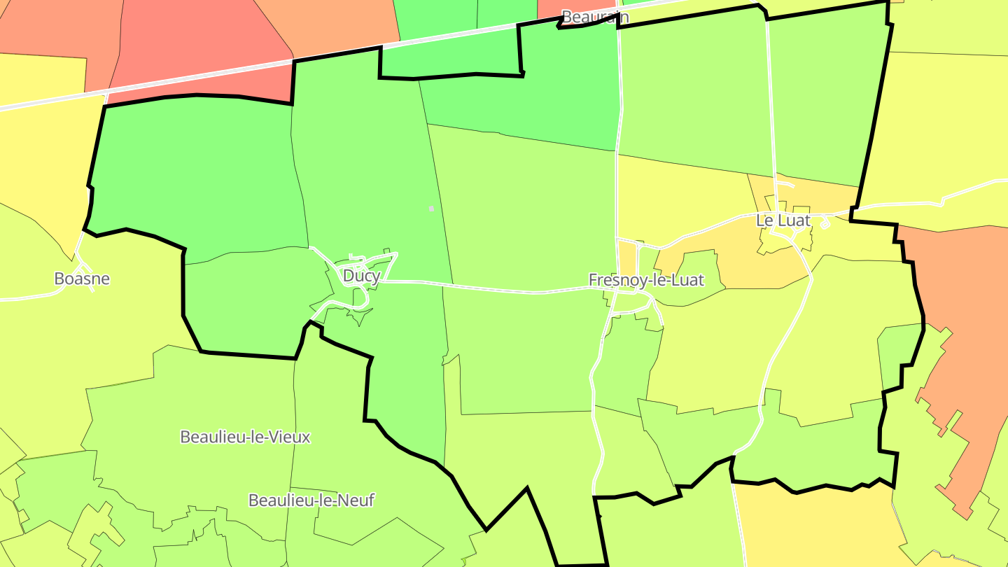 Carte des prix de l'immobilier Fresnoy-le-Luat