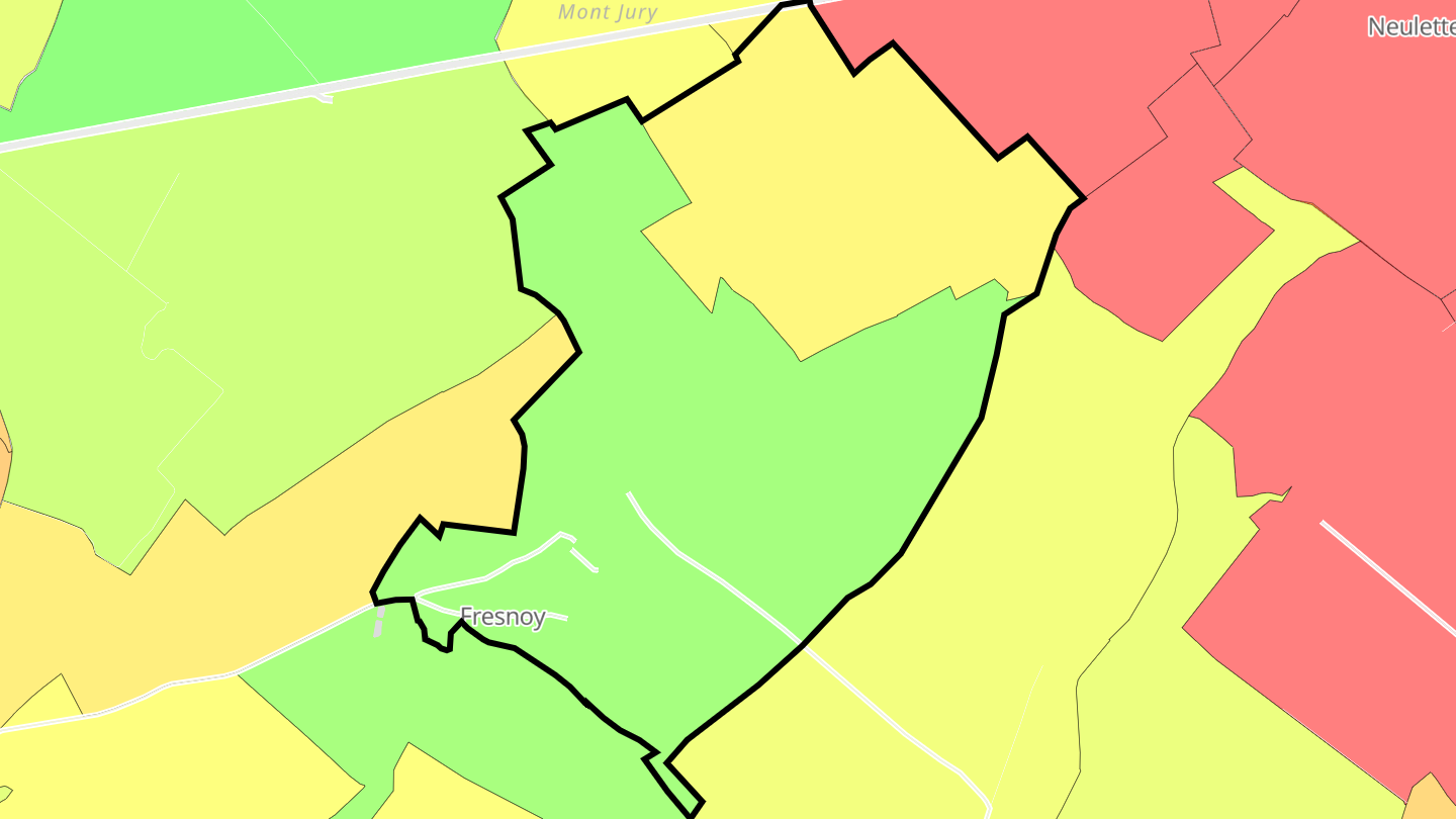 Carte des prix de l'immobilier Fresnoy