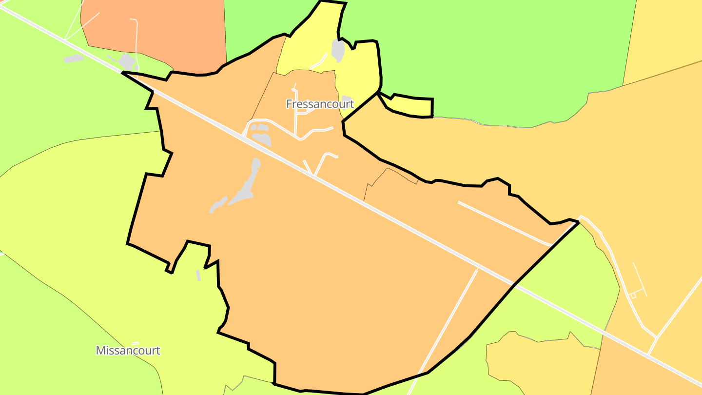 Carte des prix de l'immobilier Fressancourt