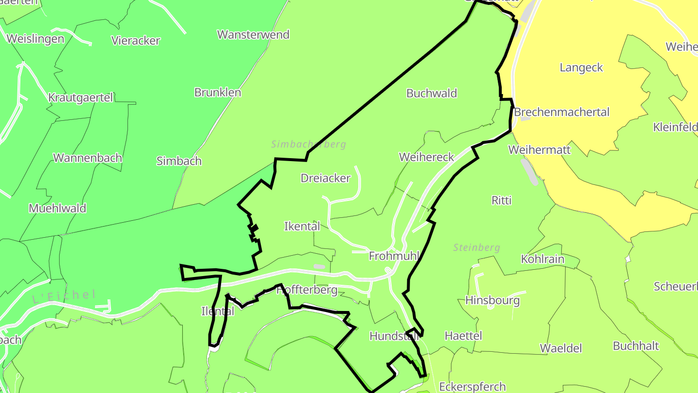 Carte des prix de l'immobilier Frohmuhl