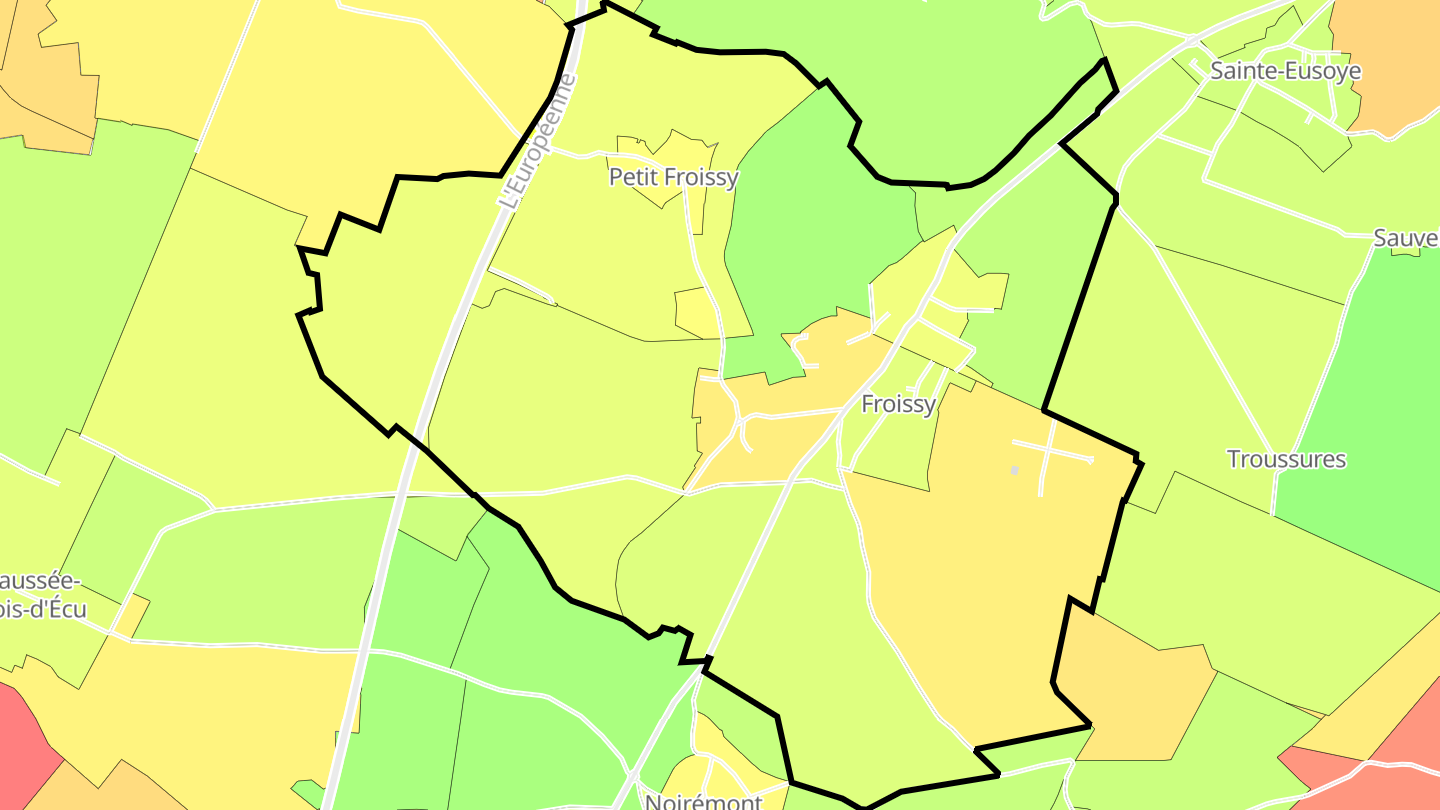 Carte des prix de l'immobilier Froissy
