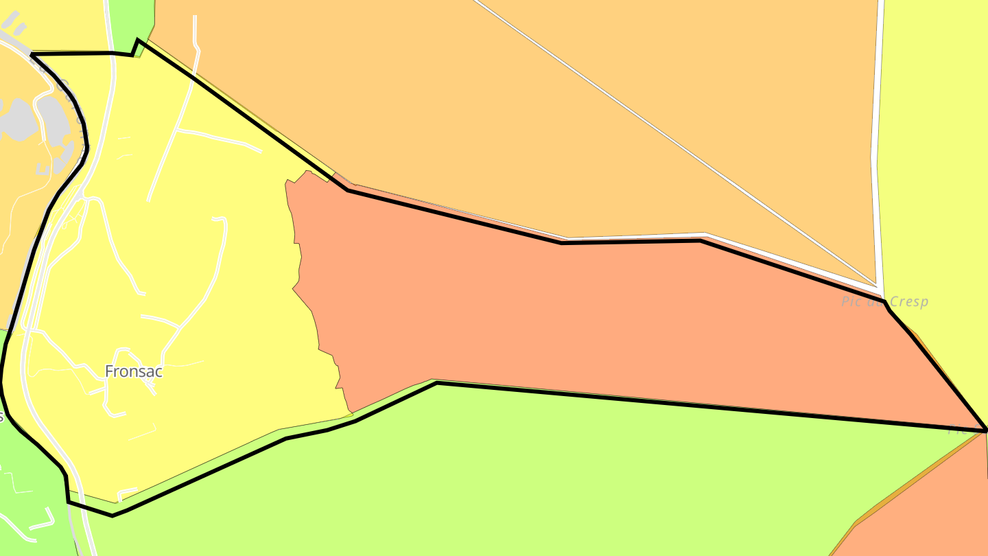Carte des prix de l'immobilier Fronsac