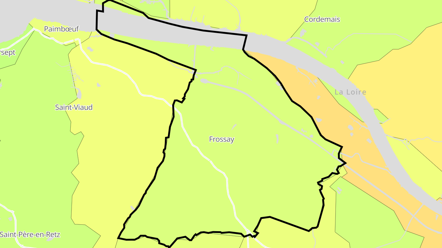 Carte des prix de l'immobilier Frossay